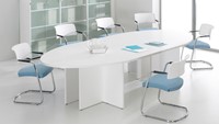 Vergadertafel ovaal 12 personen 360x140cm Modulo-2