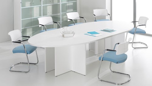 Vergadertafel ovaal 12 personen 360x140cm Modulo-2