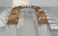 Vergadertafel 14 personen U vorm Modulo 415 x 270