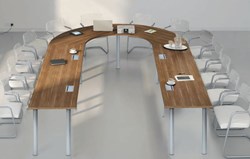 Vergadertafel 14 personen U vorm Modulo 415 x 270