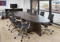 Vergadertafel ovaal Oakwood XTR 420 x 138 cm-3