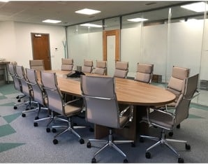 Vergadertafel ovaal 14 personen 460 x 170cm Modulo-2