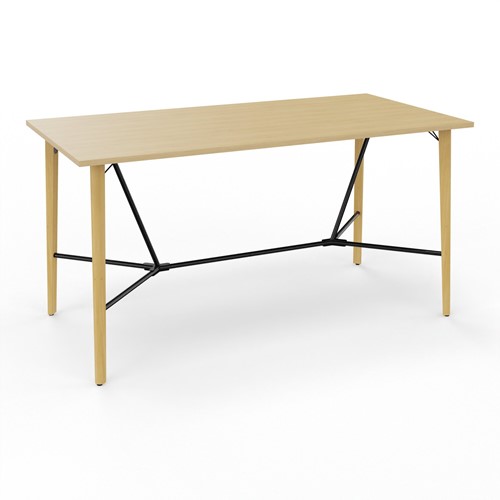 Hoge rechthoekige tafel 200x100 cm Robin