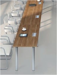 Vergadertafel op maat Modulo uitbreidingsset