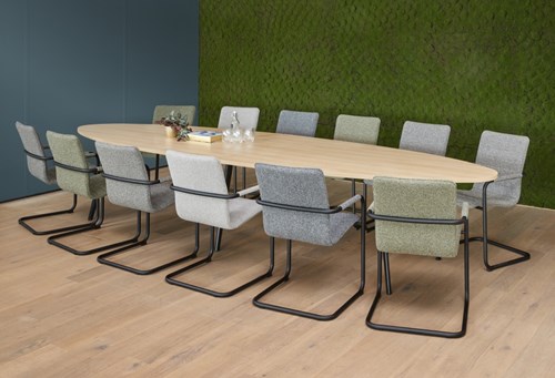 Vergadertafel ovaal 420 x 120 cm ProLine Real