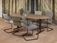 Vergadertafel ovaal 220x110cm ProLine Tendenz