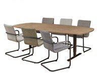 Vergadertafel Deens ovaal 240x 120 ProLine Tendenz-3