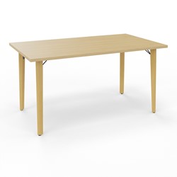 Rechthoekige tafel met houten poten Robin