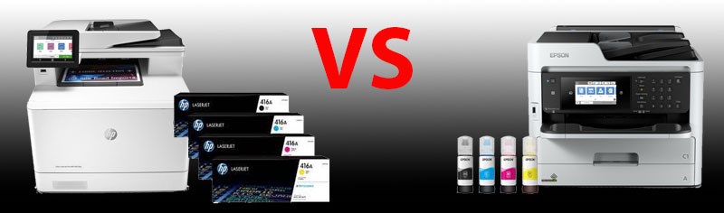 Wat is het verschil tussen een inkjet of laserprinter 