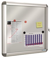 Publicatiebord voor binnen en buiten 100x116cm