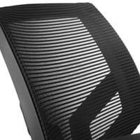 Goedkope bureaustoel ProLine Basic mesh rug zwart-3