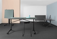 Vouwtafel op wielen Flexo 105cm hoog