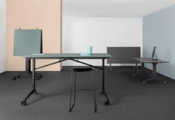 Vouwtafel op wielen Flexo 105cm hoog