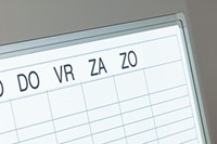 Whiteboard weekplanner met dubbel weekoverzicht 90x120cm-2
