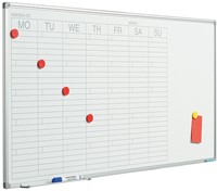 Weekplanner whiteboard Smit Visual 60x120cm