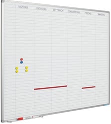 Weekplanner whiteboard Smit Visual 90x120cm