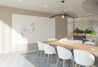 Whiteboard muur Chameleon Sharp Wall 198 x 236cm wit