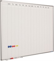 Whiteboard weekplanner met dubbel weekoverzicht 90x120cm