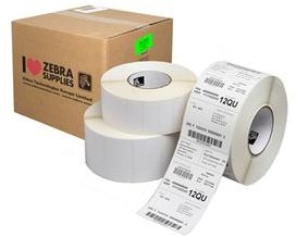 Zebra labels Z-Select 2000T ongecoat papier thermal transfer permanent 57x51mm (3007202-T) wit