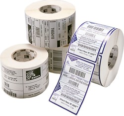 Zebra labels Z-Perform 1000D ongecoat papier direct thermal permanent 57x32mm (3006307-T) wit