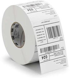 Zebra labels Z-Ultimate 3000T wit kunststof thermal transfer permanent 102x51mm (880350-050)