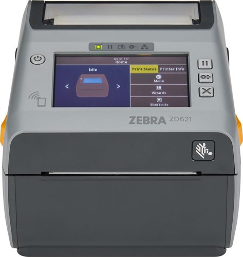 Zebra printer ZD621 thermal transfer 203dpi RTC, USB, USB Host, RS232, BT, Ethernet, Wi-Fi
