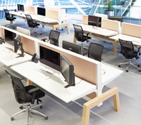 Zit sta bureau 4 werkplekken Markant Max Hybrid-2