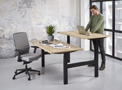 Zit sta bureau elektrisch verstelbaar 2 werkplekken