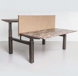 Zit sta bureau elektrisch duo werkplek URBAN