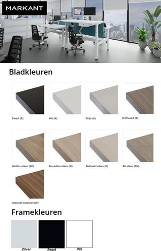 Zit-sta-bureau-Markant-Matrix-Pro-Kleurenkaart