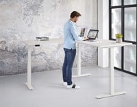 Hoog laag bureau elektrisch verstelbaar hoekbureau-2