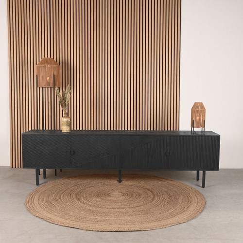 zwart-dressoir-mangohout-industrieel