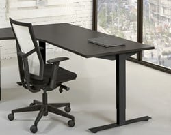 Zwart hoekbureau ProLine Tendenz