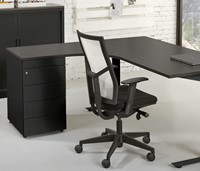 Zwart hoekbureau ProLine Tendenz-3