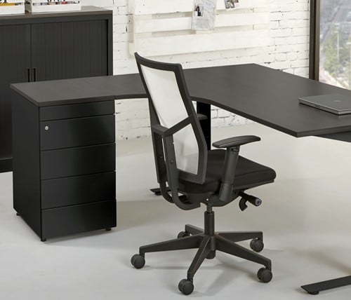 Zwart hoekbureau ProLine Tendenz-3