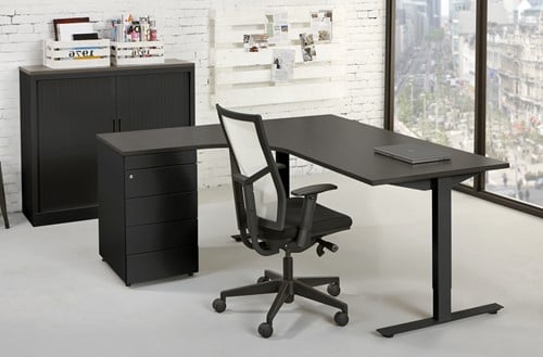 Zwart hoekbureau ProLine Tendenz-2