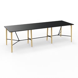 Hoge vergadertafel 12 personen 360x120 cm Robin