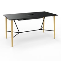 zwarte-hoge-vergadertafel-200cm